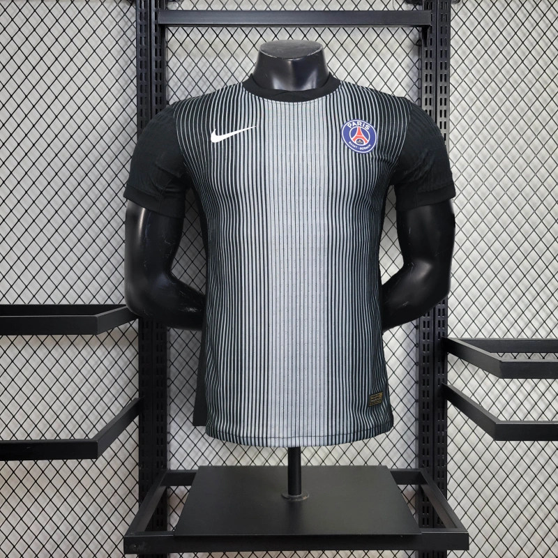 Paris Saint-Germain (PSG) 25/26 Goalkeeper Jersey - Black - Player Version - Slim Fit