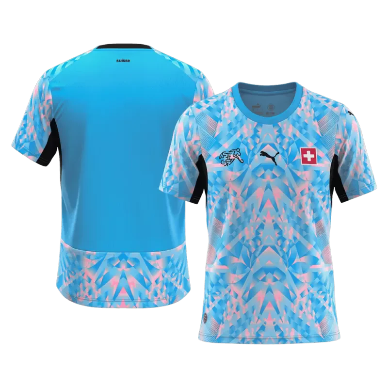 Switzerland Goalkeeper Soccer Jersey World Cup 2026 Blue - Fan Version