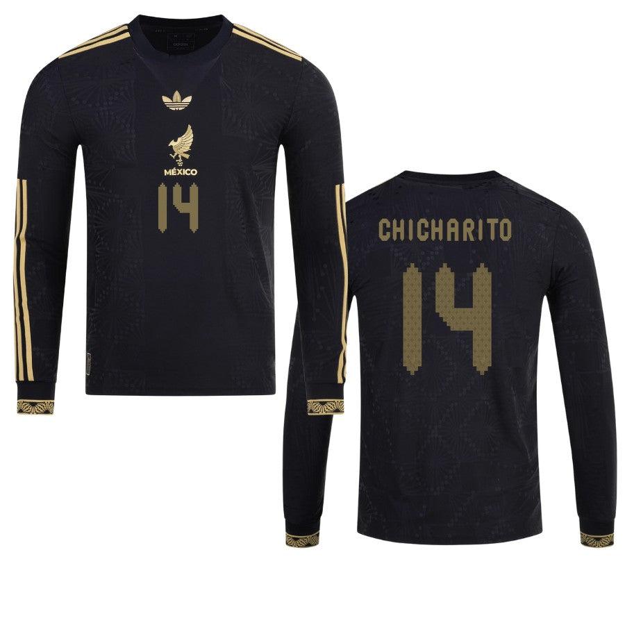 Mexico Chicharito 2025 Special Edition Long Sleeve Authentic Player [Slim Fit] Player Third Jersey by