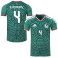 Mexico Home E.ÁLVAREZ 4 Authentic Player [Slim Fit] Player Shirt 2026 World Cup