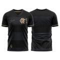 Jersey Flamengo Zico 1981 Preto e Ouro Retrô Men's