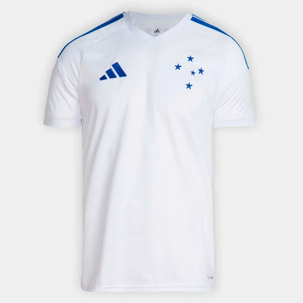 Cruzeiro II 26/27 Adidas Masculina - Branco+Azul - Fan Version