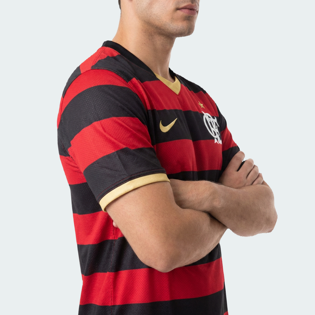 Jersey Flamengo Retro 2009 Vermelha e Preta - Nike