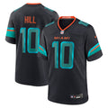 Men's Tyreek Hill Pitch Blue Miami Dolphins 2025 Rivalries Jersey