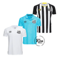 Santos Home, Away e Third 2025/26 - Kit 3 - Fan Version
