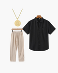 Linen and necklace set + free gift
