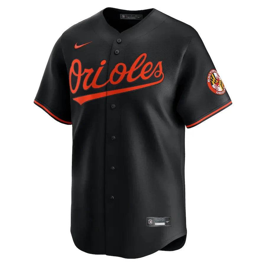 Jersey MLB Baltimore Orioles Black Alternate Limited Torcedor Masculina Preta