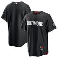 Jersey MLB Baltimore Orioles Black City Connect Torcedor Masculina Preta