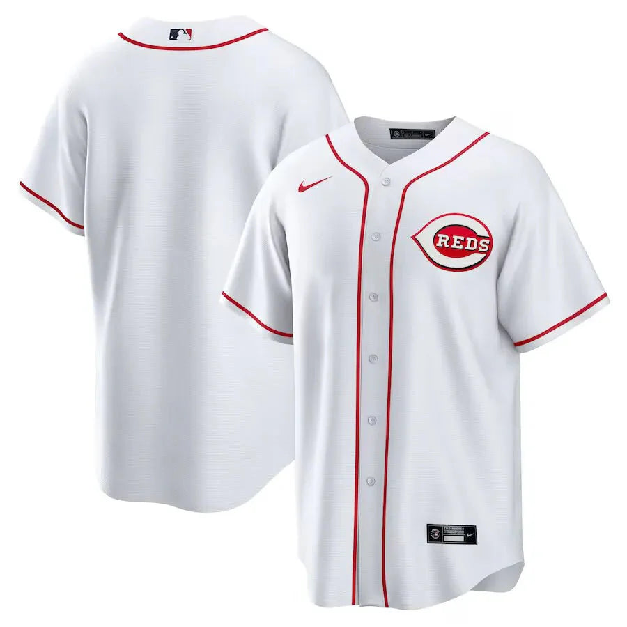 Jersey MLB Cincinnati Reds Home Torcedor Masculina Branca