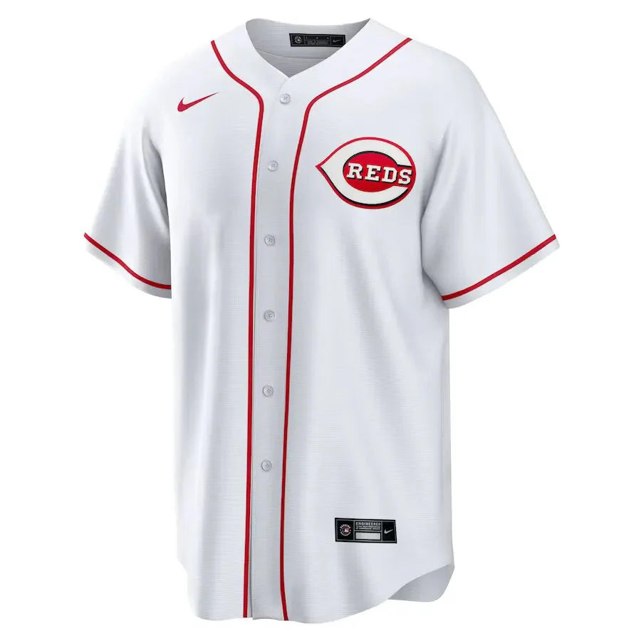 Jersey MLB Cincinnati Reds Home Torcedor Masculina Branca