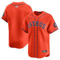 Jersey MLB Houston Astros Orange Alternate Limited Masculina Laranja