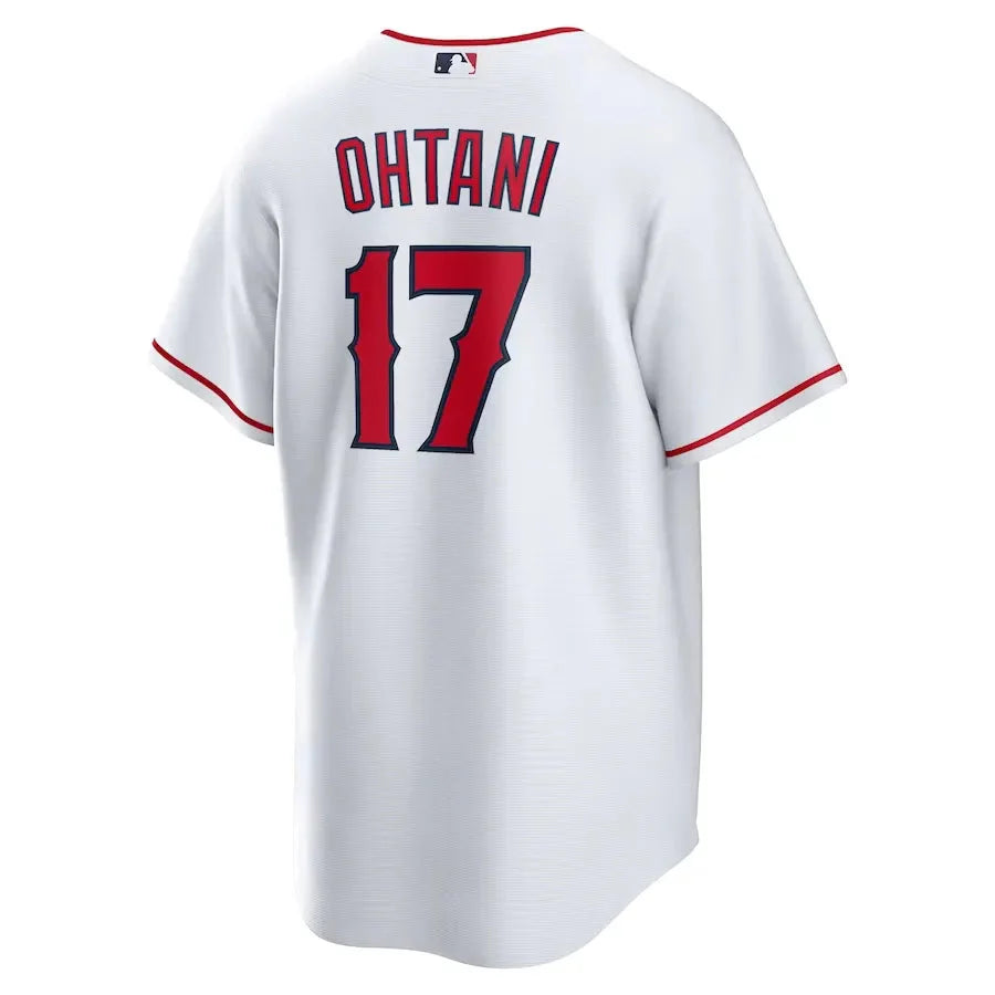 Jersey MLB Los Angeles Angels I Torcedor Masculina Branca Shohei Ohtani 17