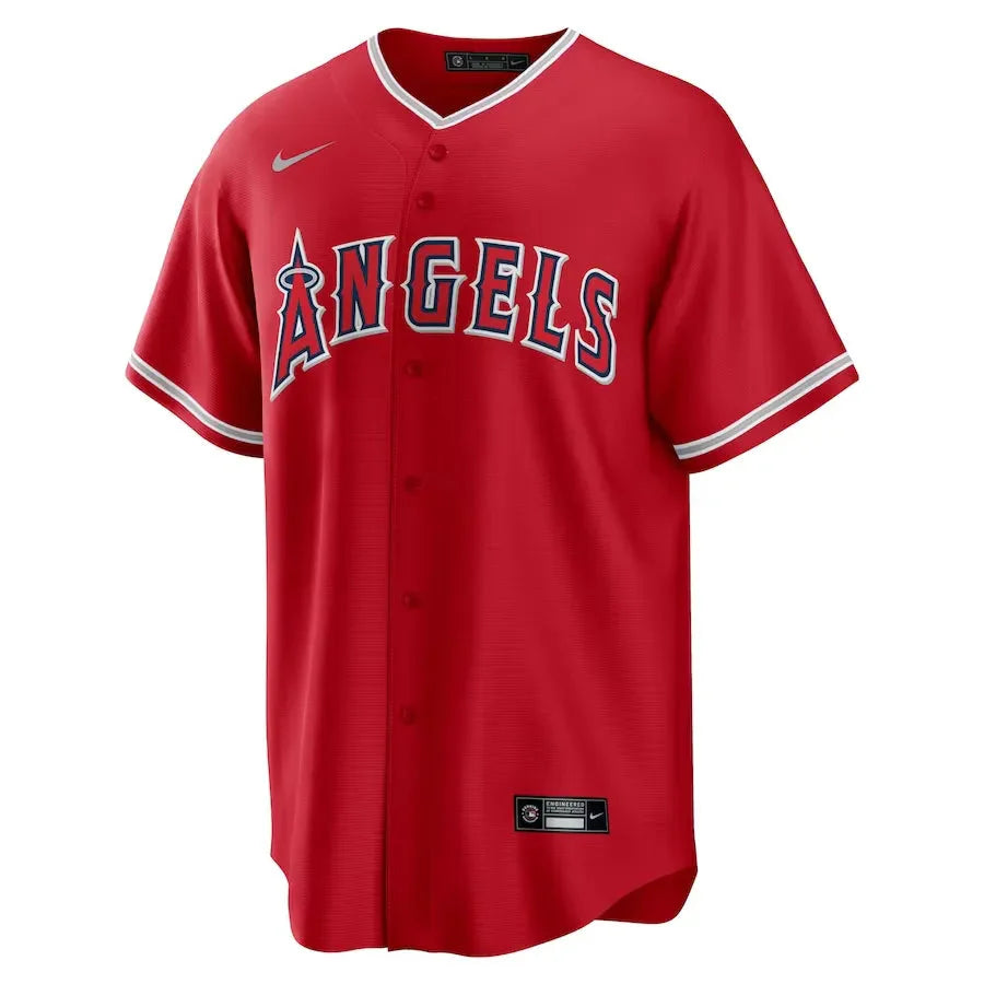 Jersey MLB Los Angeles Angels II Torcedor Masculina Vermelha Shohei Ohtani 17