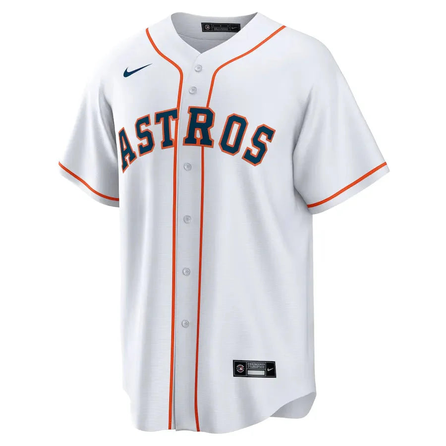 Jersey MLB Houston Astros White Home Torcedor Masculina Branca