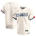 Jersey MLB Los Angeles Dodgers City Connect Torcedor Masculina Bege