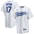 Jersey MLB Los Angeles Dodgers I Torcedor Masculina Branca Shohei Ohtani 17