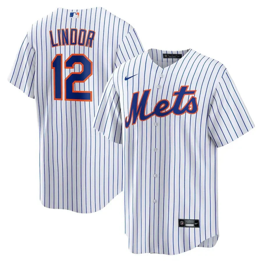 Jersey MLB New York Mets I Torcedor Masculina Listrada Francisco Lindor 12