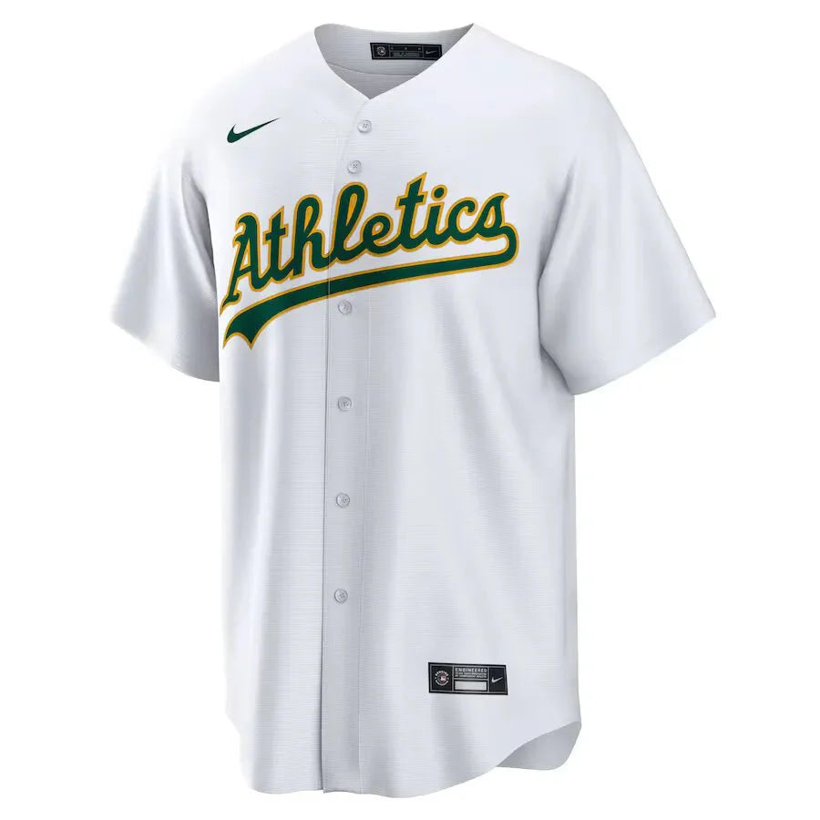 Jersey MLB Oakland Athletics Home Torcedor Masculina Branca