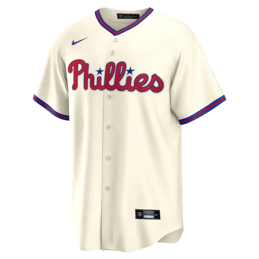Jersey MLB Philadelphia Phillies III Cream Torcedor Masculina