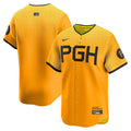 Jersey MLB Pittsburgh Pirates Gold City Connect Torcedor Masculina