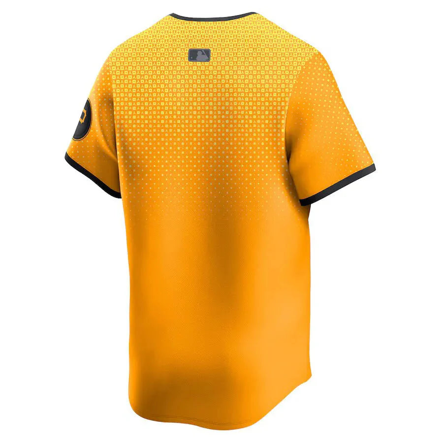 Jersey MLB Pittsburgh Pirates Gold City Connect Torcedor Masculina
