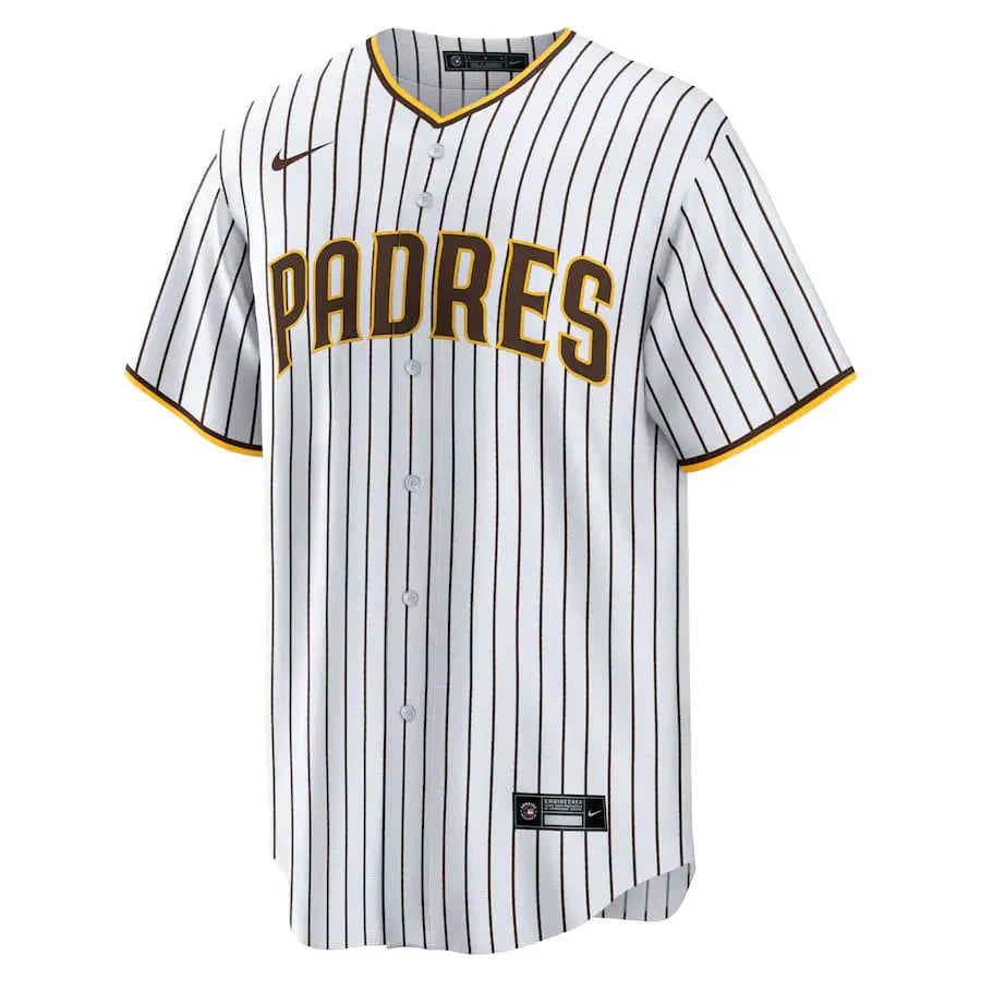Jersey MLB San Diego Padres Home Torcedor Masculina Listrada Branca
