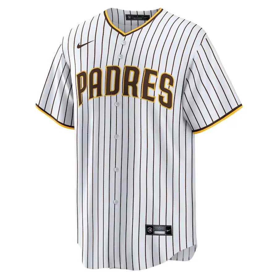 Jersey MLB San Diego Padres Home Torcedor Masculina Listrada Listrada Branca Tatis Jr. 23