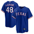 Jersey MLB Texas Rangers II Torcedor Masculina Azul Jacob deGrom 48
