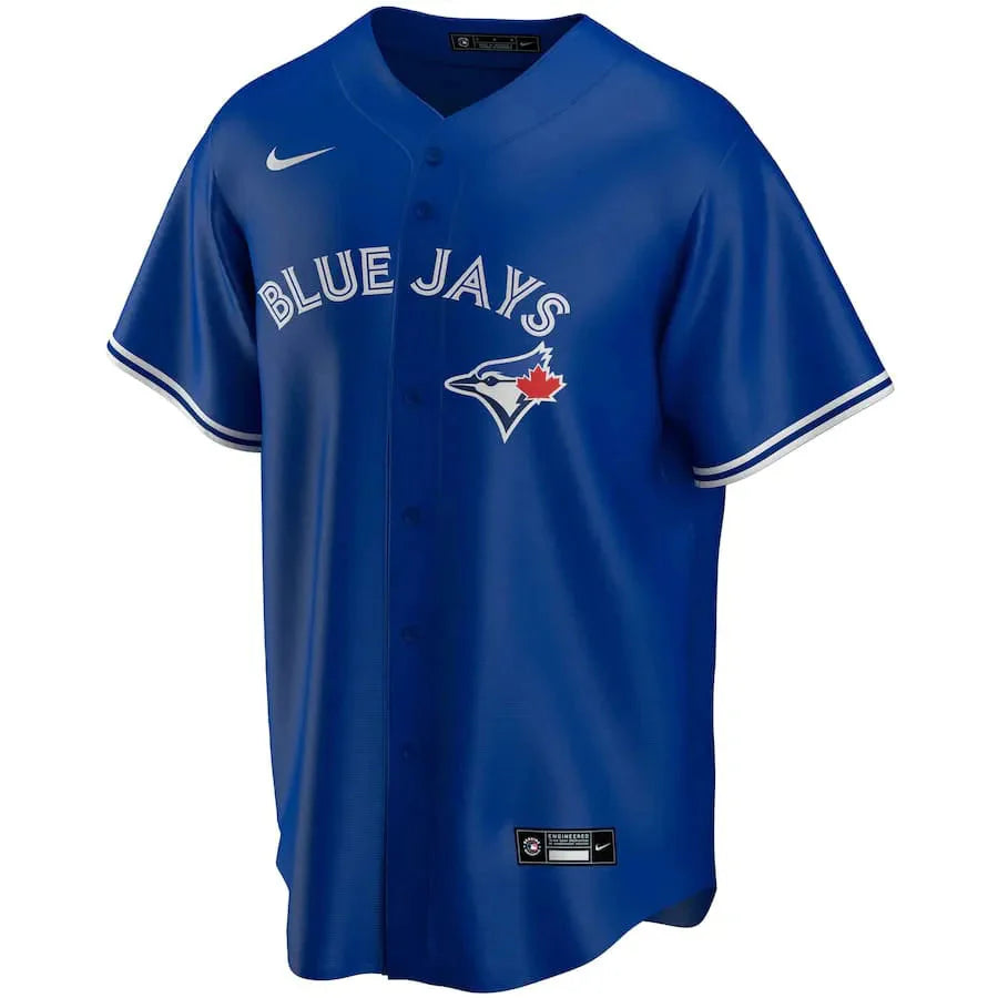 Jersey MLB Toronto Blue Jays II Torcedor Masculina Azul Vladimir Guerrero Jr. 27