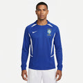 Jersey Nike Brasil Retro 2002 Longsleeve Azul Fan