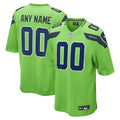 Seattle Seahawks - Alternate Custom Game Jersey - Neon Green